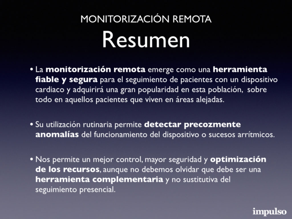 Figura 5: Monitorización remota. Resumen